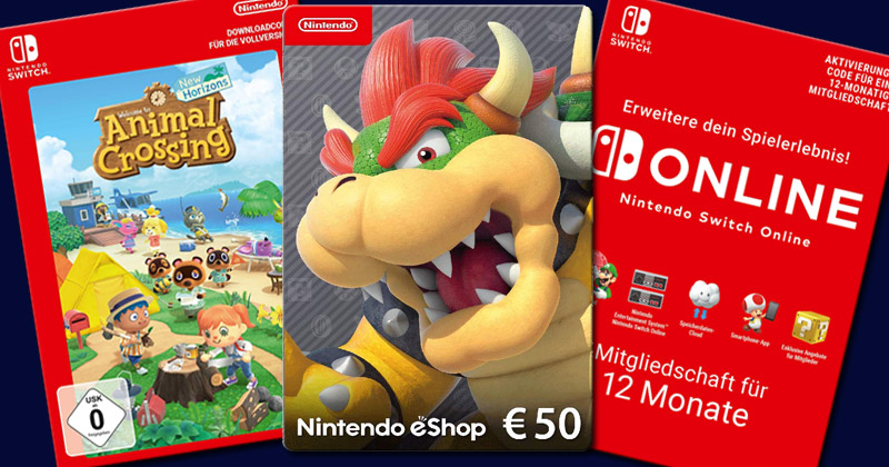 (Update) für Download-Codes Nintendo Switch Verwirrung um