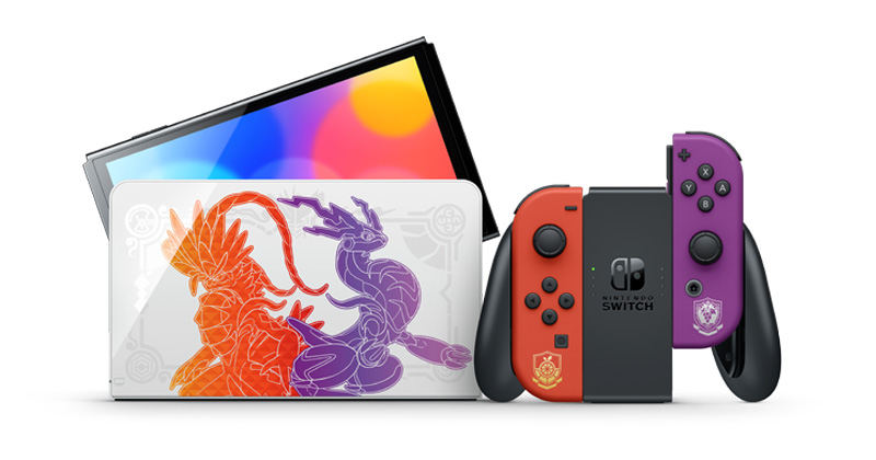 Nintendo Switch OLED-Modell Pokémon Karmesin und Purpur Edition  vorbestellbar