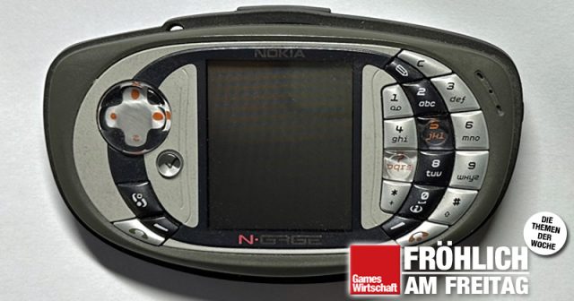 Smarte Idee, mittelgut umgesetzt: ein Original Nokia N-Gage aus dem Jahre 2003 (Foto: GamesWirtschaft)