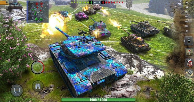 World of Tanks Blitz: Bright paint jobs and fantasy features are intended to bring lightness to the game (Image: Wargaming Europe)